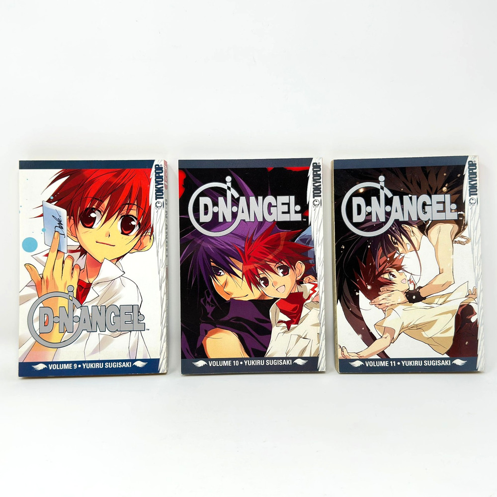 D.N.Angel Vols 9 10 11 Yukiru Sugisaki Paperback Tokyopop English Manga Set of 3